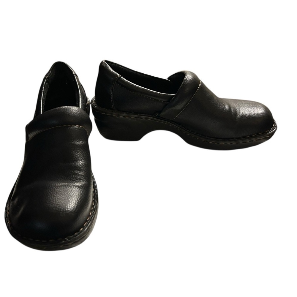 b.o.c. (Born Concept) Peggy slip-on clog in black leather Size 8M